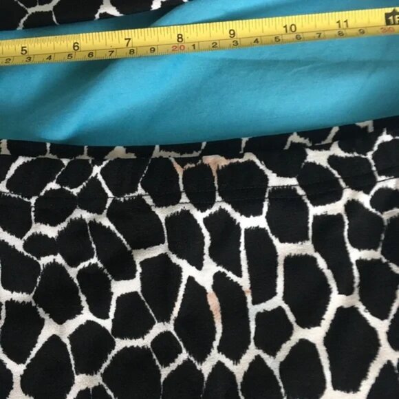 90’s A byer black/white giraffe print top/skirt, looks like a dress when on. - Picture 2 of 4